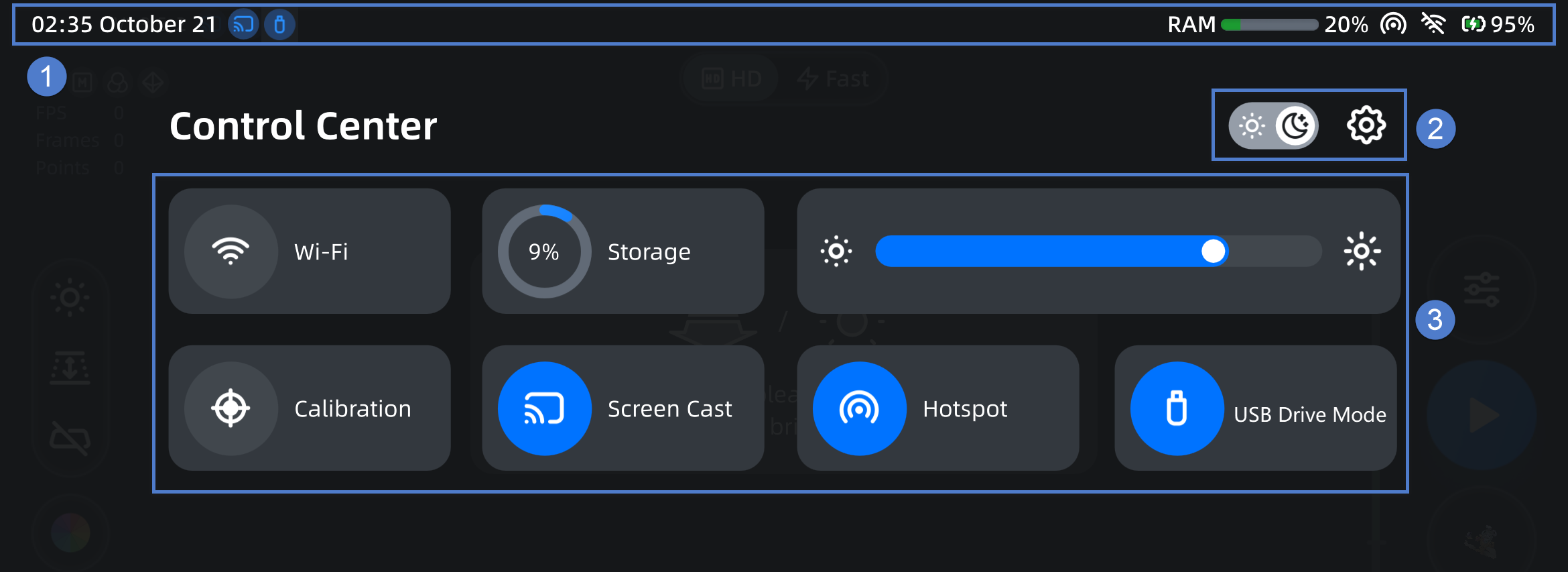 Control Center - Einstar Vega